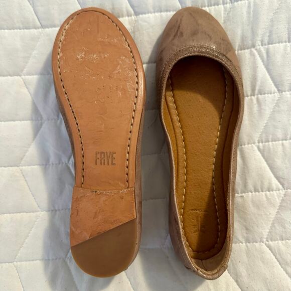 Frye Carson Round Toe Leather Ballet Womens Shoes - Picture 4 of 10